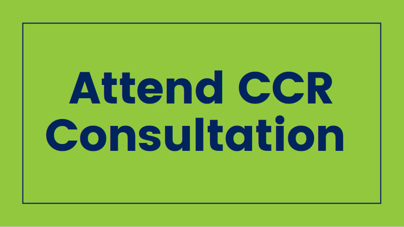 Attend ccr consultation